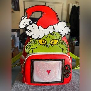 Loungefly Dr Seuss Grinch Lenticular Heart Mini Backpack (NEW)
